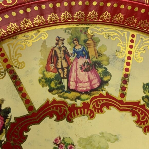 Elite Products Metal Serving Tray Platter Victorian Young Lovers Made in England - Picture 7 of 9
